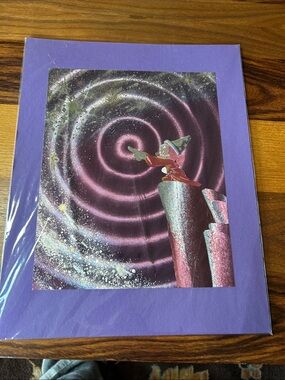 Vintage Disney Fantasia Sorcerer Mickey Holographic Foil Art Print